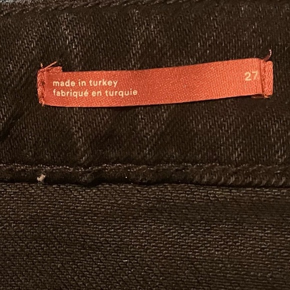 Anthropologie Pilcro Straight Split Hem Jeans in Black - Picture 5 of 7